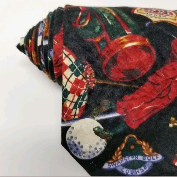 One of a Tie Mens Novelty Golf Tie - Picture 2 of 7